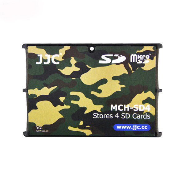 JJC 슬림 SD 메모리 홀더 MCH-SD4YG 4ro 메모리 카드 4개 수납