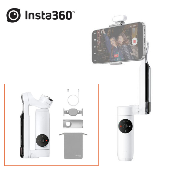 [Insta360] 인스타360 Flow 플로우 AI 스마트폰 짐벌 스탠다드 키트 써밋화이트
