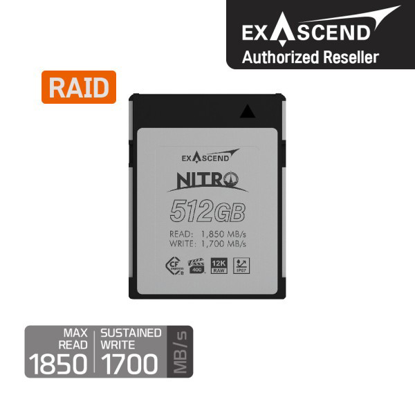 [EXASCEND] 엑서센드 Nitro CFexpress Type B 512GB 타입B 메모리카드 (EXPC3N512GB)