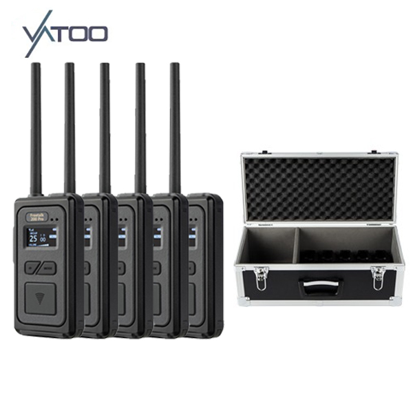 [VATOO] 바투 FT-200 PRO 프로용 무선 인터컴 5개 + 충전케이스 세트 (헤드셋,이어셋,커널형 마이크 선택)