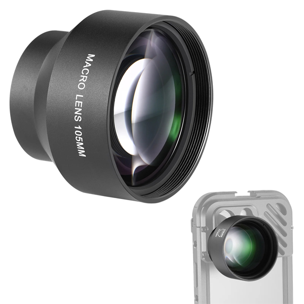 니워 NEEWER LS-26 HD 105mm 매크로 폰 렌즈 17mm 나사 렌즈전용 (SKU-66603024)