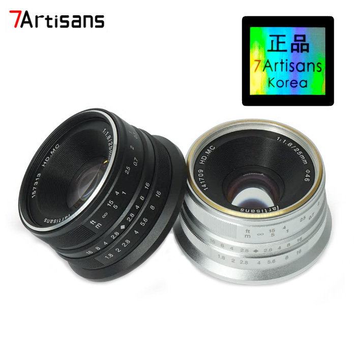7Artisans 25mm F1.8 APS 광각 렌즈/마이크로포써드용